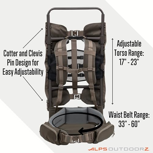 ALPS OutdoorZ Commander Frame padded waist belt enhances all-day comfort