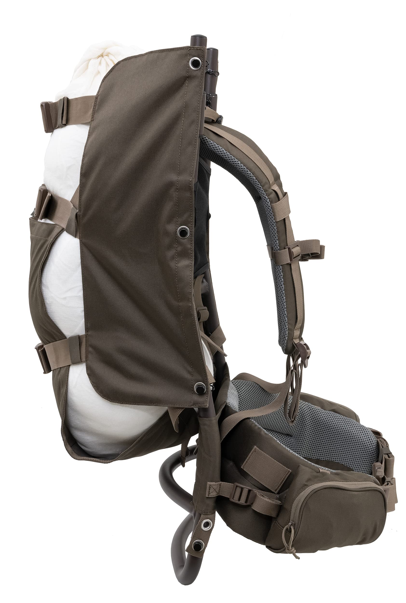 ALPS OutdoorZ Commander Lite lashing panels offer full-length pockets and interior mesh for organized gear.