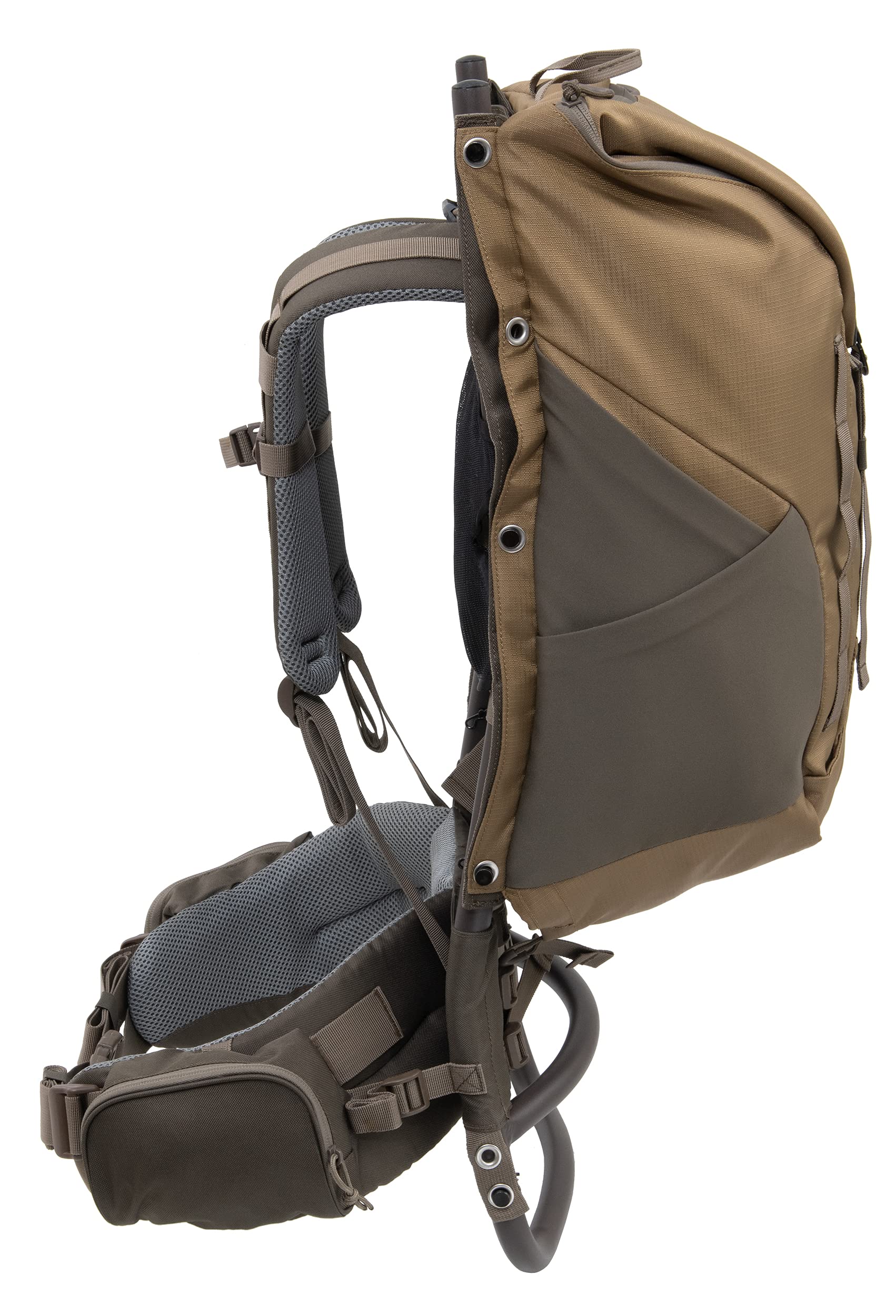 Commander Lite Pack Bag attached to frame demonstrates modular carrying system