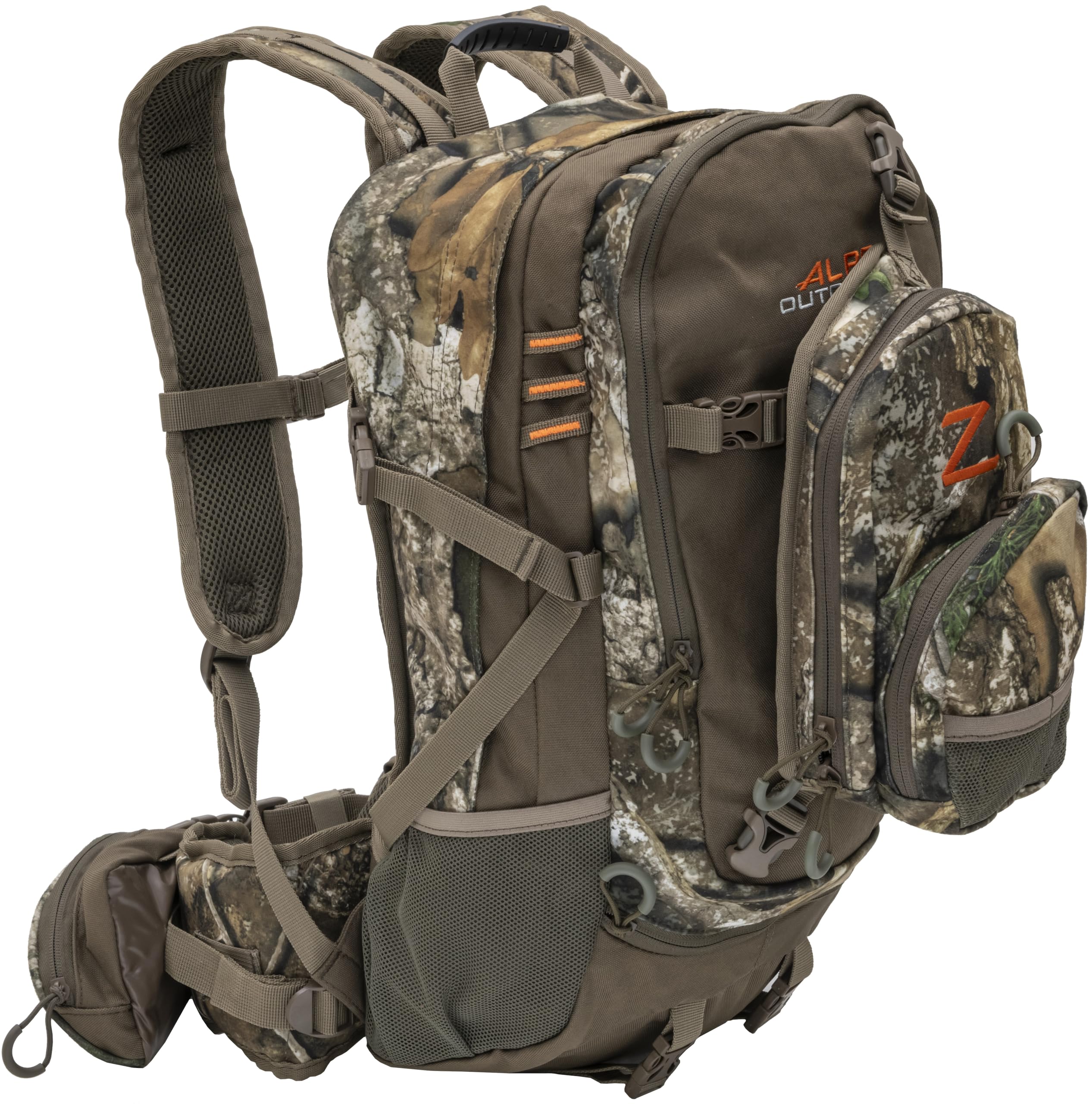 ALPS OutdoorZ Crossfire main compartment keeps gear organized during rugged hunts.