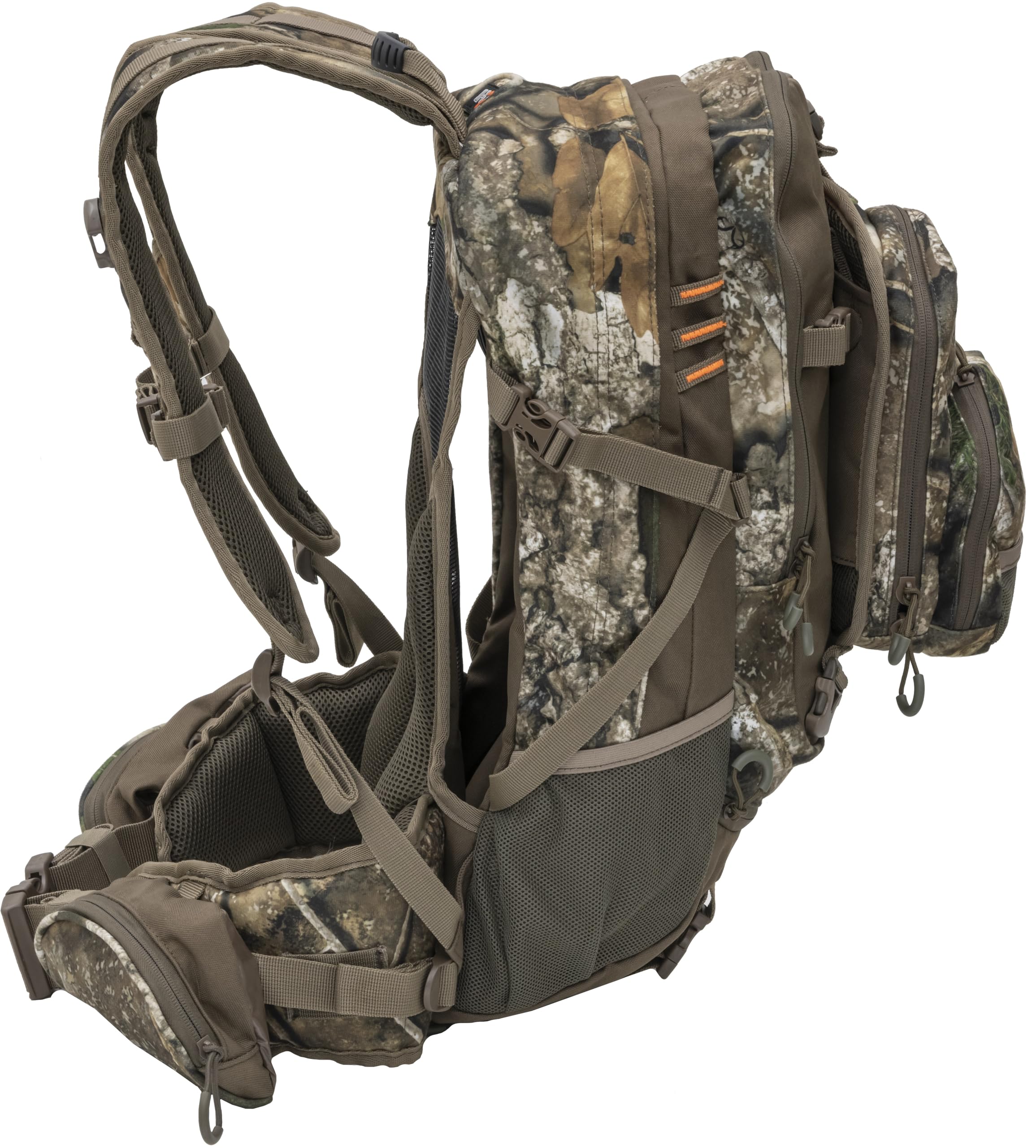 ALPS OutdoorZ Crossfire X-frame with padded straps distributes weight smoothly.