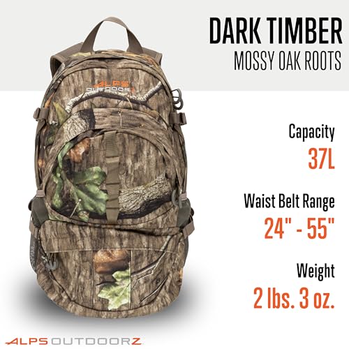 ALPS OutdoorZ Dark Timber Pack front-accessory pocket keeps essentials within easy reach.