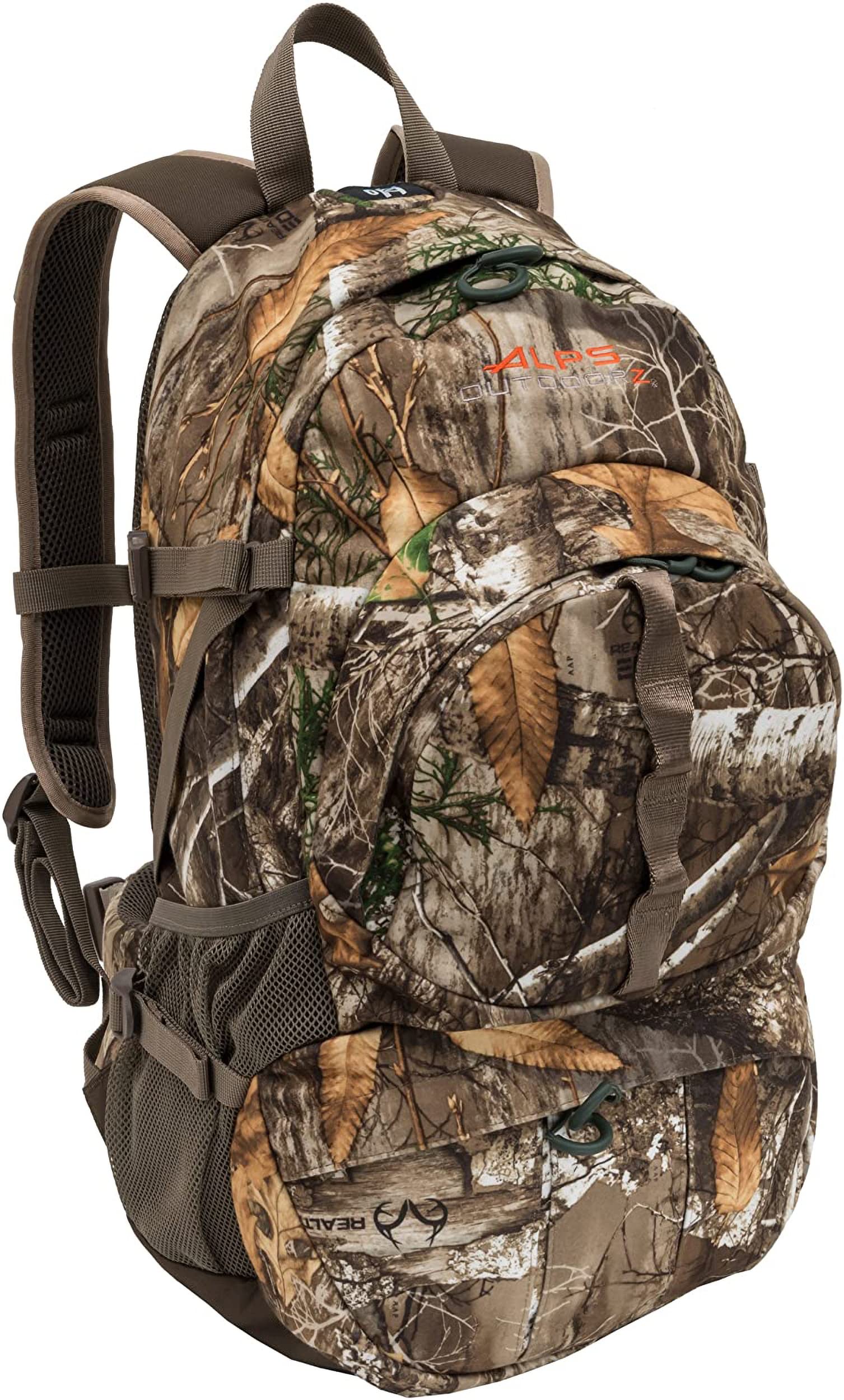 ALPS OutdoorZ Dark Timber Pack front pocket for quick access to gear