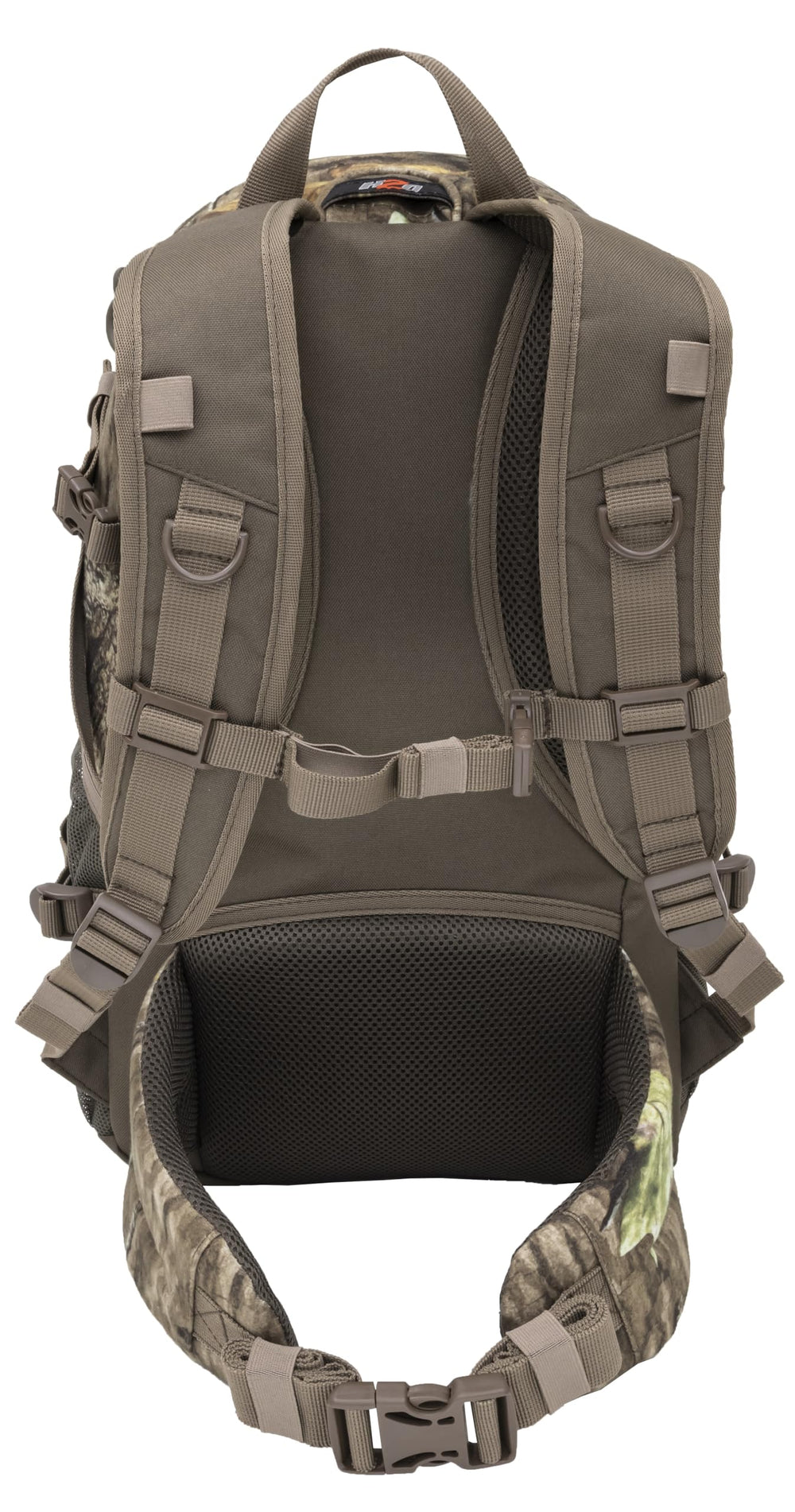 ALPS OutdoorZ Dark Timber Pack hydration-ready design supports a reservoir for all-day outings.