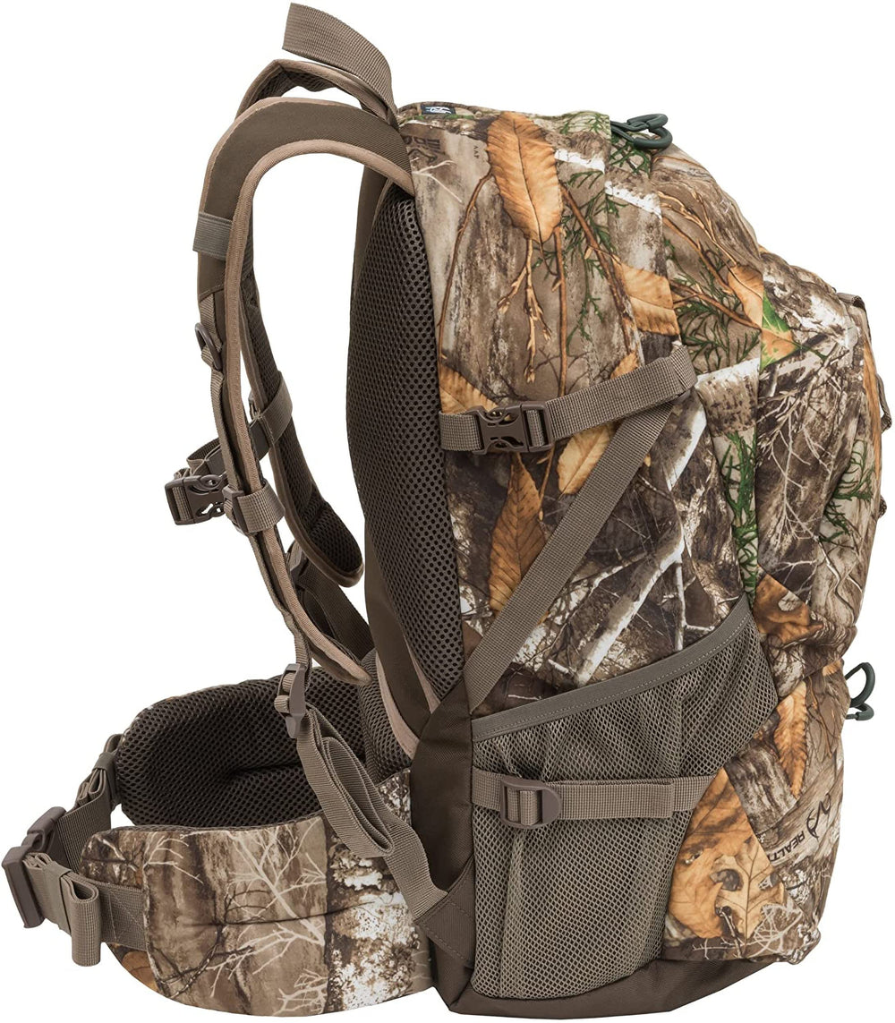 ALPS OutdoorZ Dark Timber Pack padded waist belt and straps for comfort