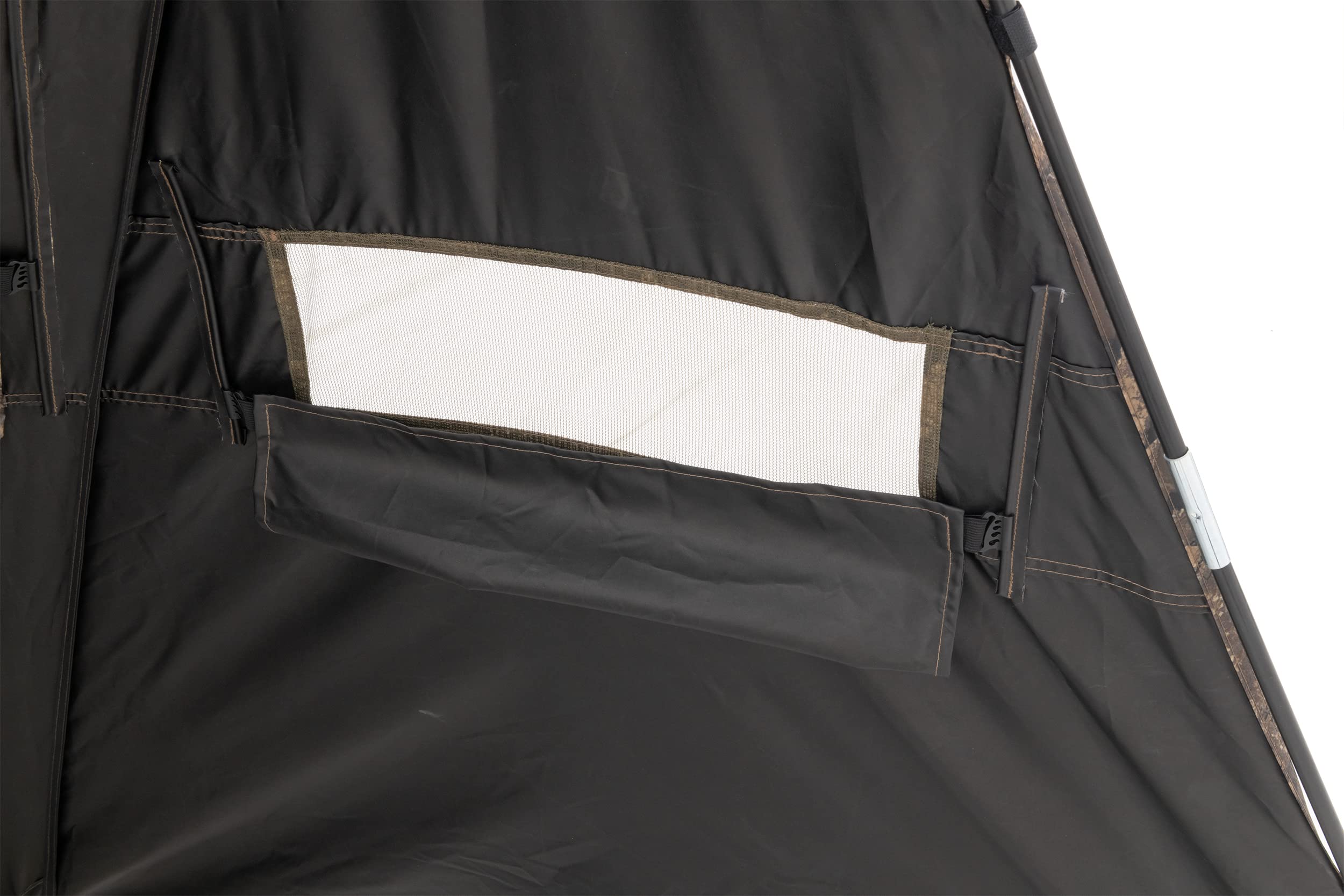 Silent-Trac windows allow quiet, adjustable visibility.