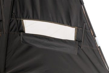 Silent-Trac windows allow quiet, adjustable visibility.