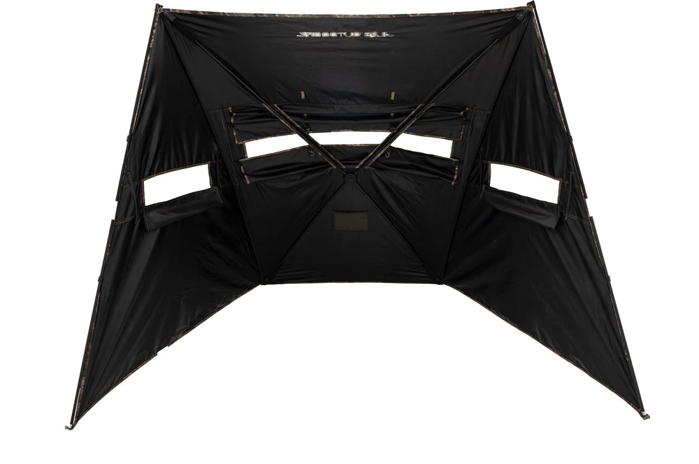 Dash Panel Blind wide front window enables shooting options.