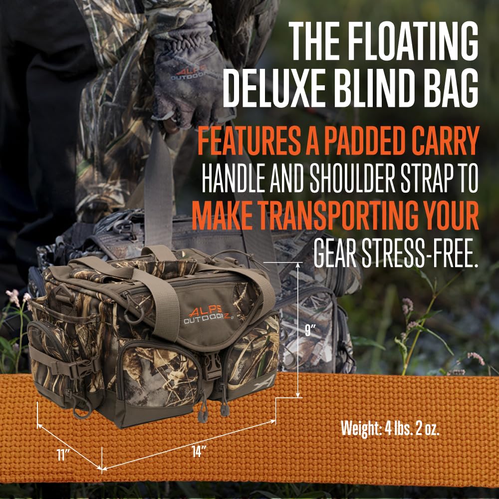 ALPS OutdoorZ Deluxe Floating Blind Bag padded shoulder strap eases transport