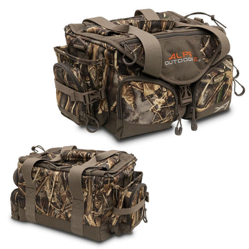 ALPS OutdoorZ Deluxe Floating Blind Bag exterior Realtree MAX-7 keeps gear dry