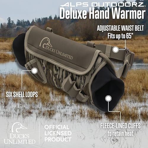 ALPS OutdoorZ exterior neoprene close-up shows durable, weather-ready warmth for field use.