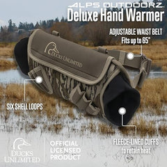 ALPS OutdoorZ exterior neoprene close-up shows durable, weather-ready warmth for field use.