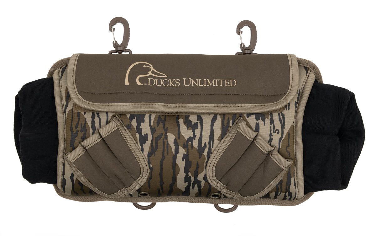 ALPS OutdoorZ Ducks Unlimited Deluxe Hand Warmer in Mossy Oak Original Bottomland keeps hands warm in cold blinds.