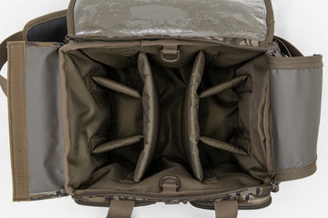 Waterproof sealed membrane keeps gear dry in damp blind setups.