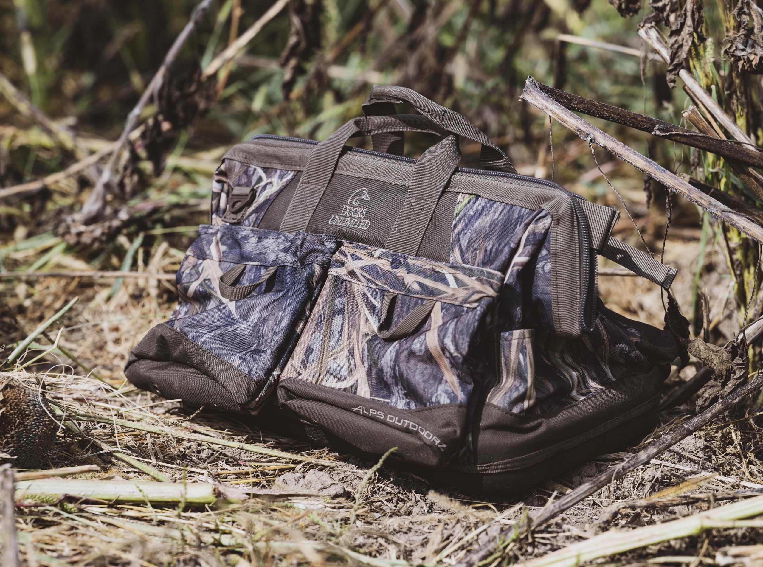 ALPS OutdoorZ Ducks Unlimited Pit Blind Bag ideal for field-use scenarios in blinds