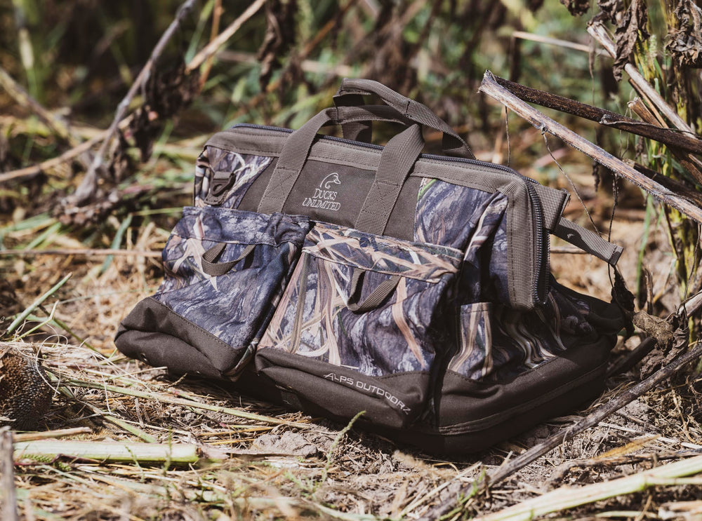 ALPS OutdoorZ Ducks Unlimited Pit Blind Bag ideal for field-use scenarios in blinds