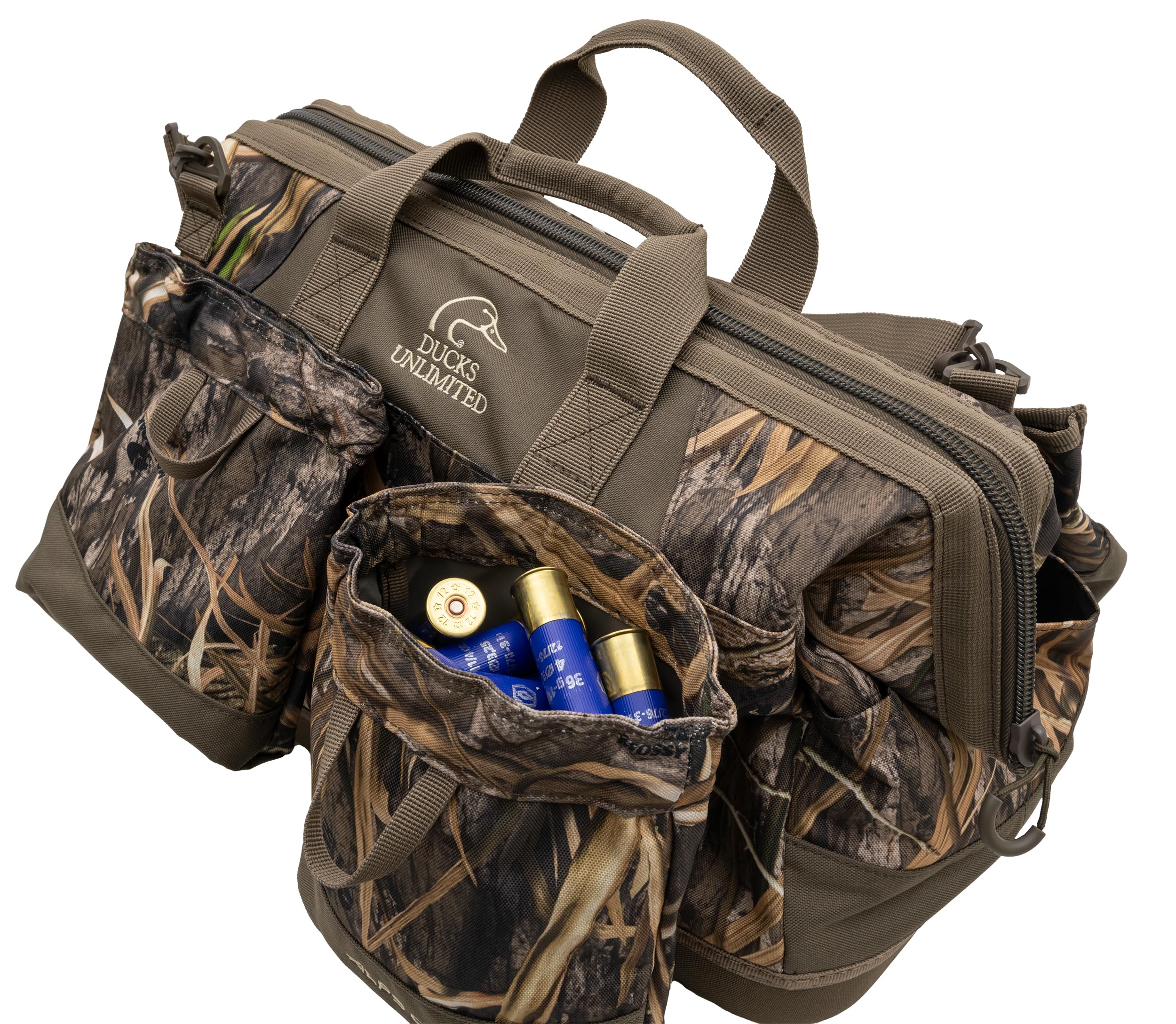 ALPS OutdoorZ Ducks Unlimited Pit Blind Bag shell pockets hold shells securely and allow quick swaps