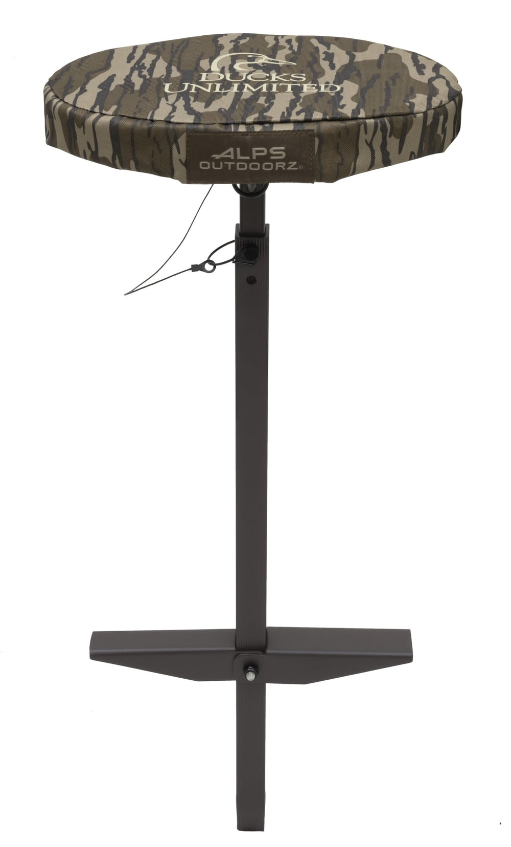 Angle view of ALPS OutdoorZ Ducks Unlimited Wetland Seat in Mossy Oak Bottomland