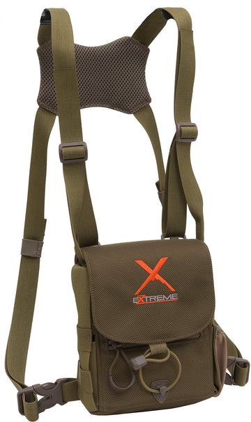 ALPS OutdoorZ Extreme Bino Harness X front view showing secure chest fit