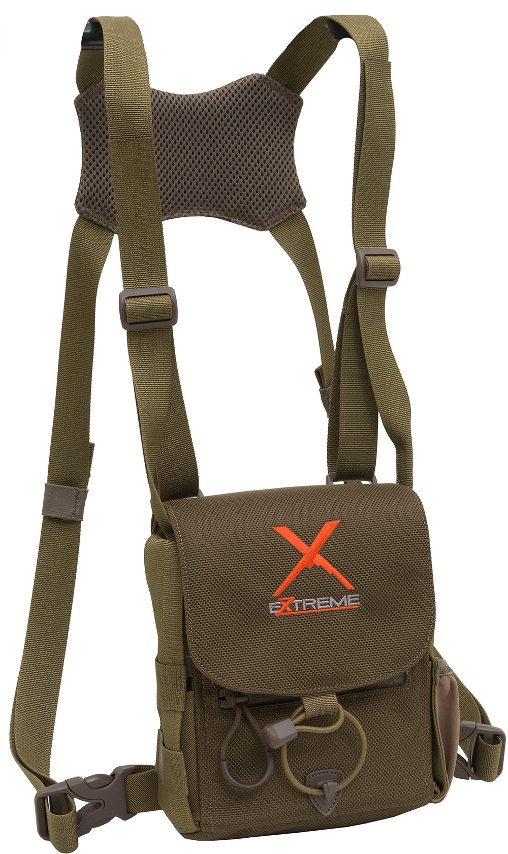 ALPS OutdoorZ Extreme Bino Harness X front view showing secure chest fit