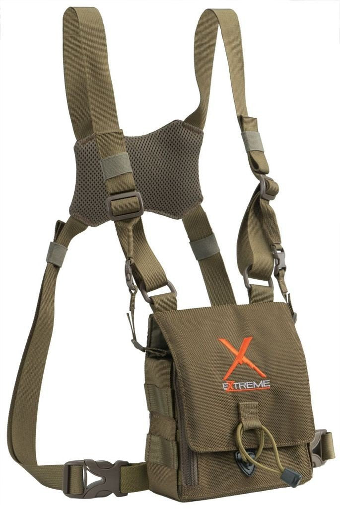 ALPS OutdoorZ Extreme Bino Harness X front view highlights quick-access binoculars feature