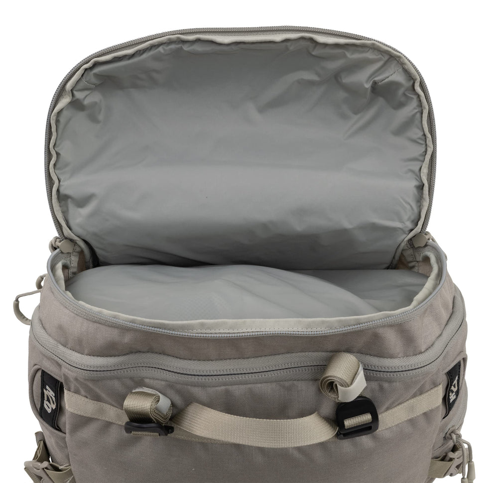 Bottom rain cover stowed on ALPS OutdoorZ 3800 pack bag