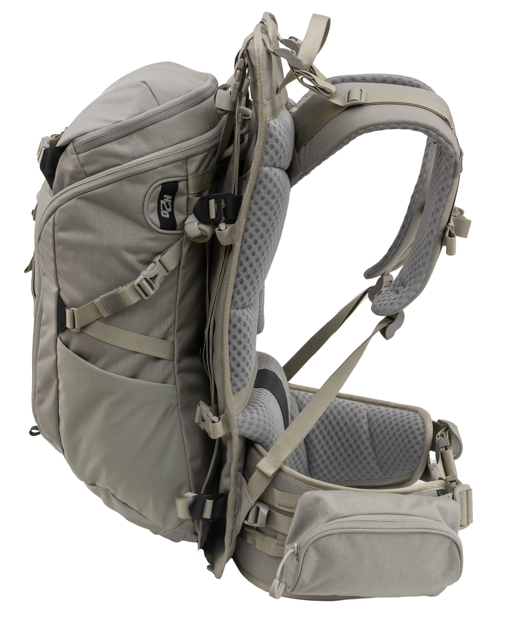 ALPS OutdoorZ Elite lashing system secures gear on rugged terrain.