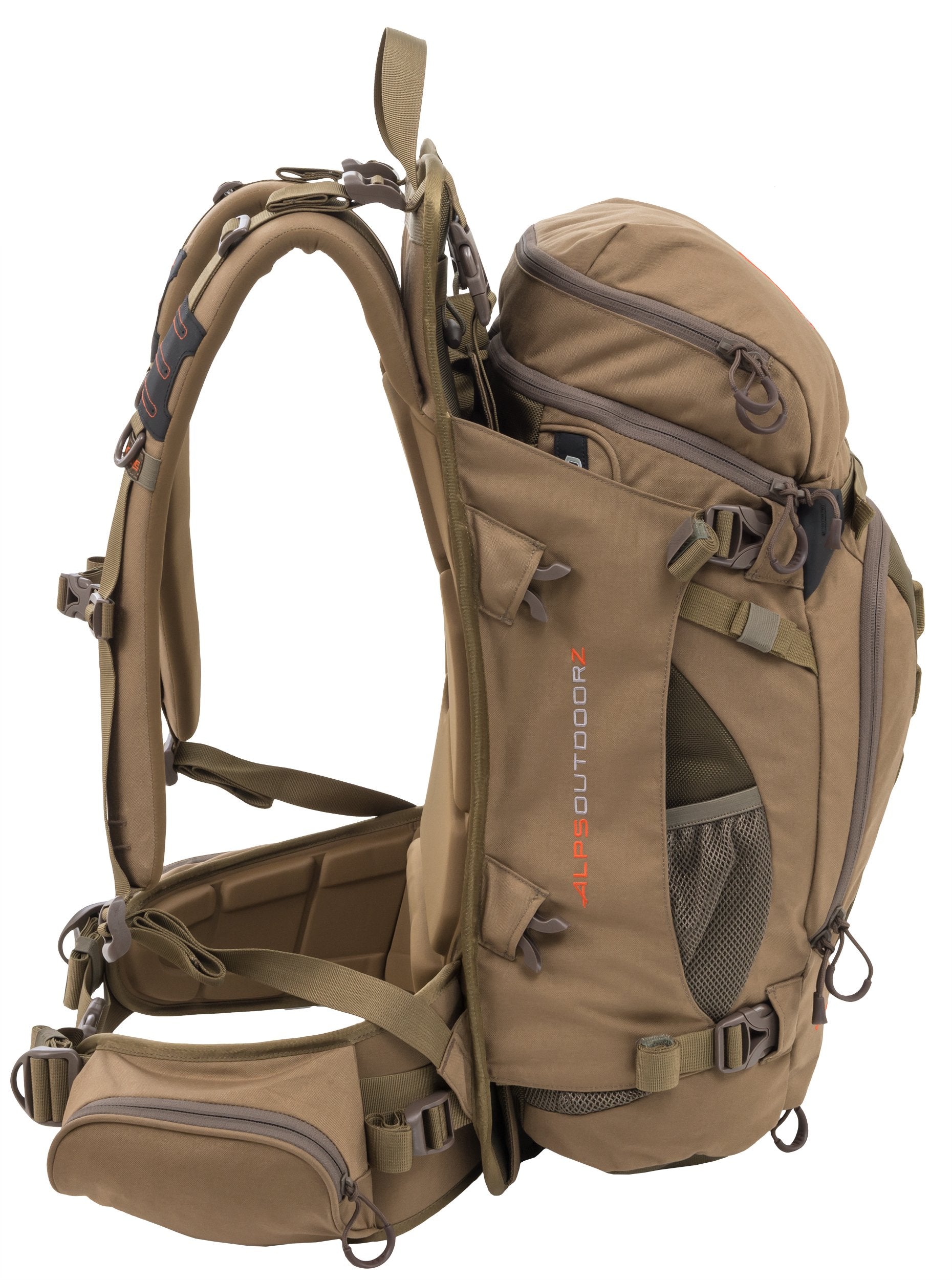 ALPS OutdoorZ Extreme Hybrid X shelf demonstrates organized load options
