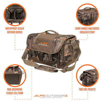 Realtree Timber camouflage blends into marsh terrain for stealth.