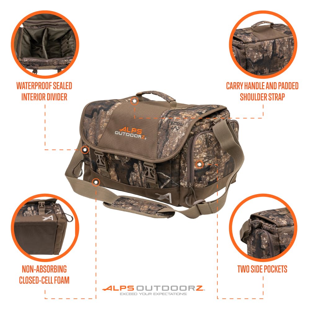 Realtree Timber camouflage blends into marsh terrain for stealth.