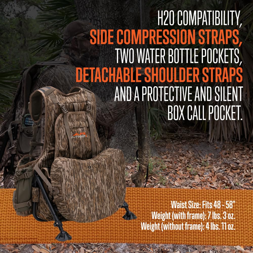 ALPS OutdoorZ Grand Slam Turkey Vest hydration pockets keep drinks accessible