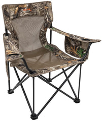 ALPS OutdoorZ King Kong Chair in Realtree Edge shows rugged outdoor seating with 800-lb capacity.