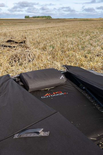 ALPS OutdoorZ Layout Blind Pillow shown as lightweight cushion for fast storage.