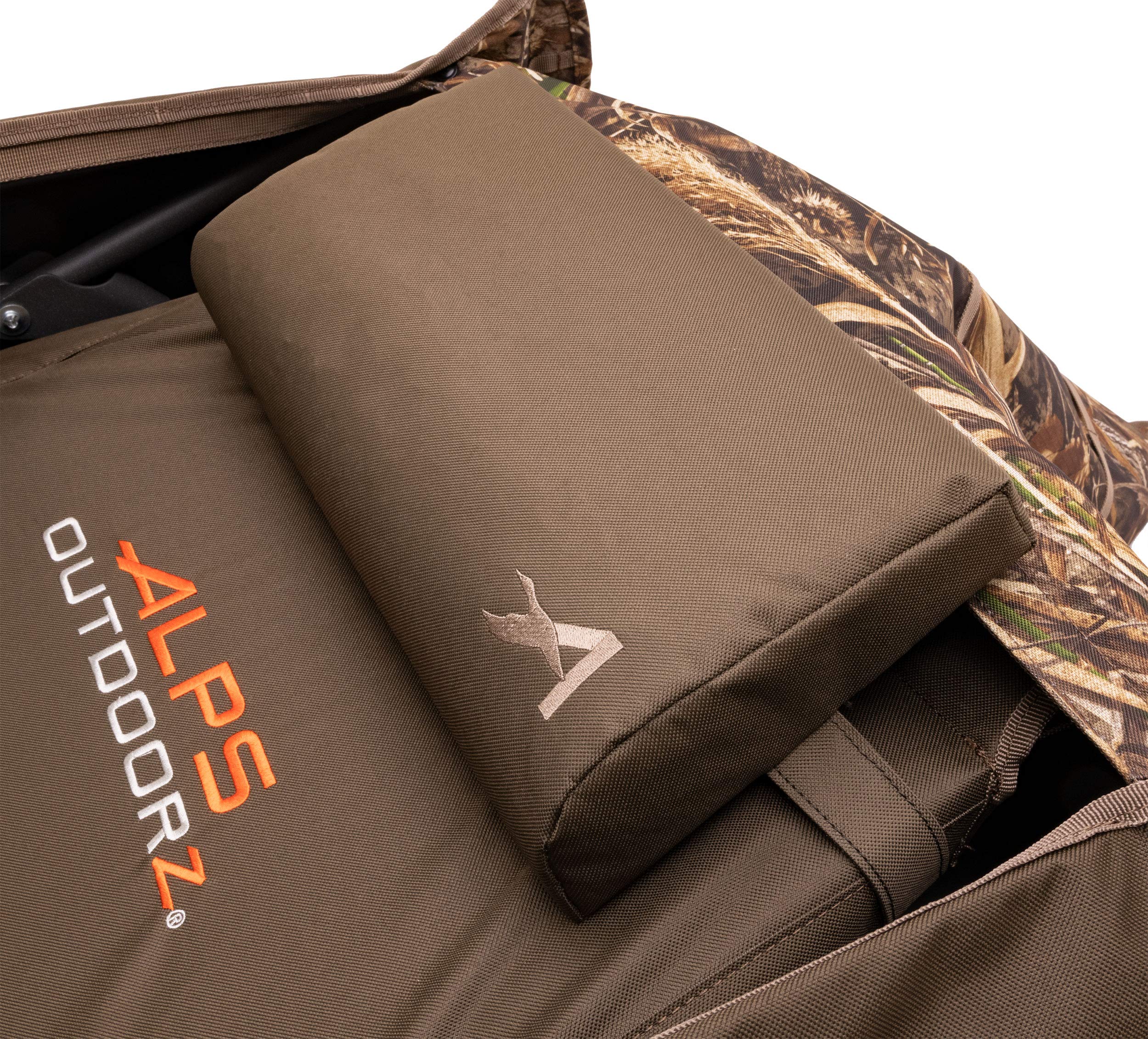 ALPS OutdoorZ Layout Blind Pillow secured with SR buckle on blind.