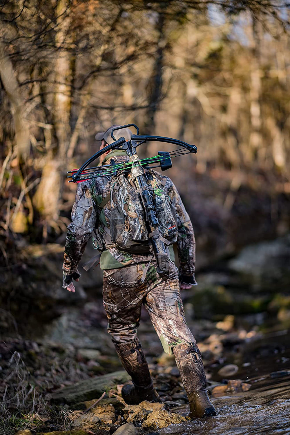 ALPS OutdoorZ Matrix Pack Realtree Edge secure strap system in action