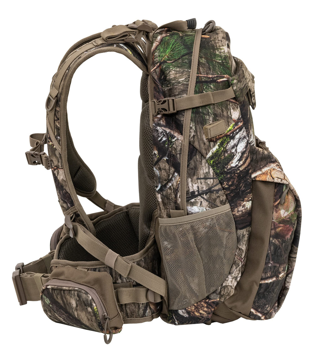 ALPS OutdoorZ Matrix Pack side view shows ergonomic profile for long treks.