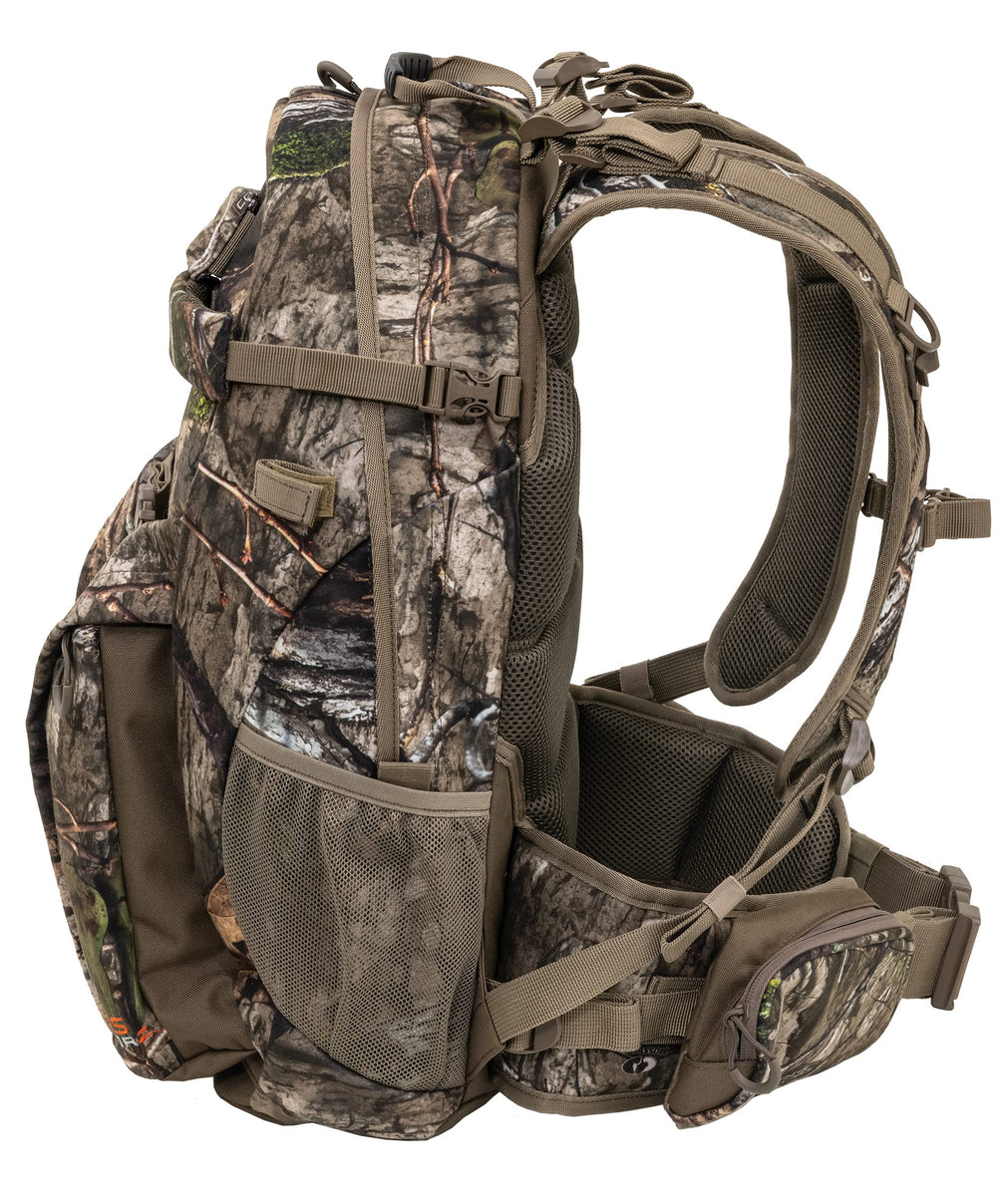 ALPS OutdoorZ Matrix Pack wing pockets protect gear during transport.