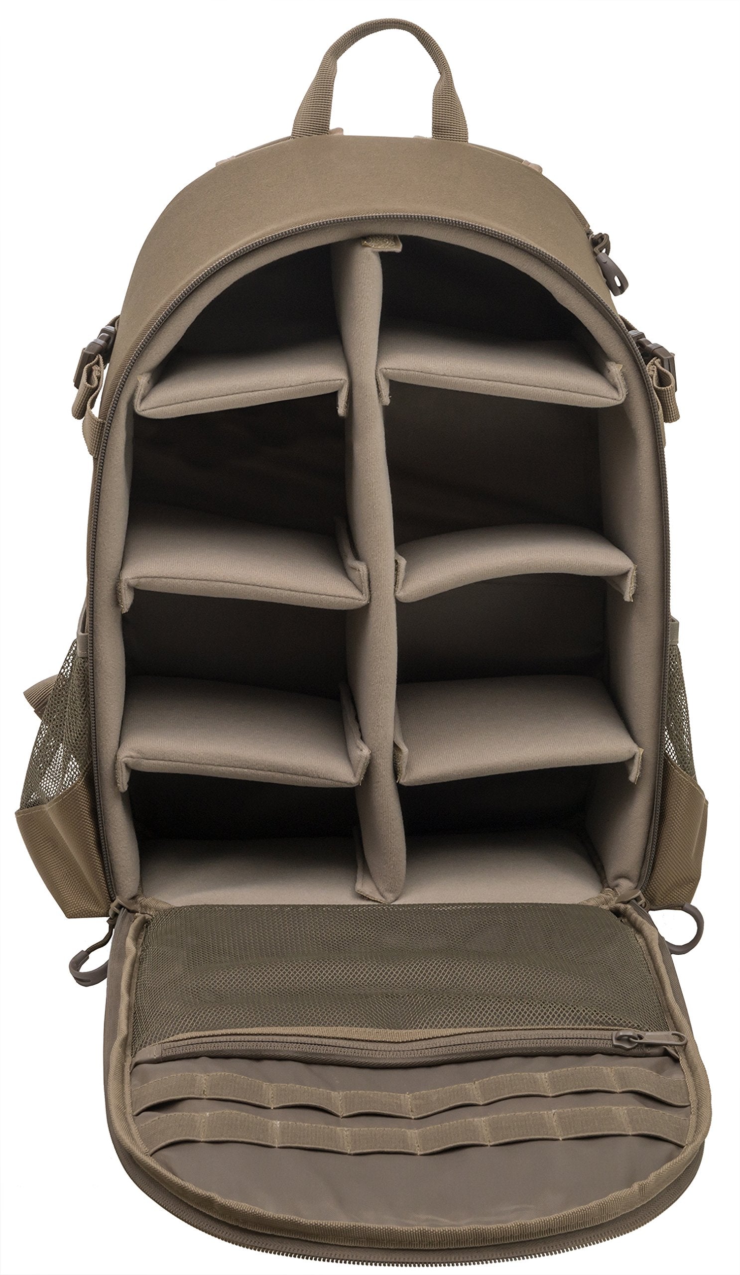 Motive's full-length zippers enable unobstructed camera access in the field.