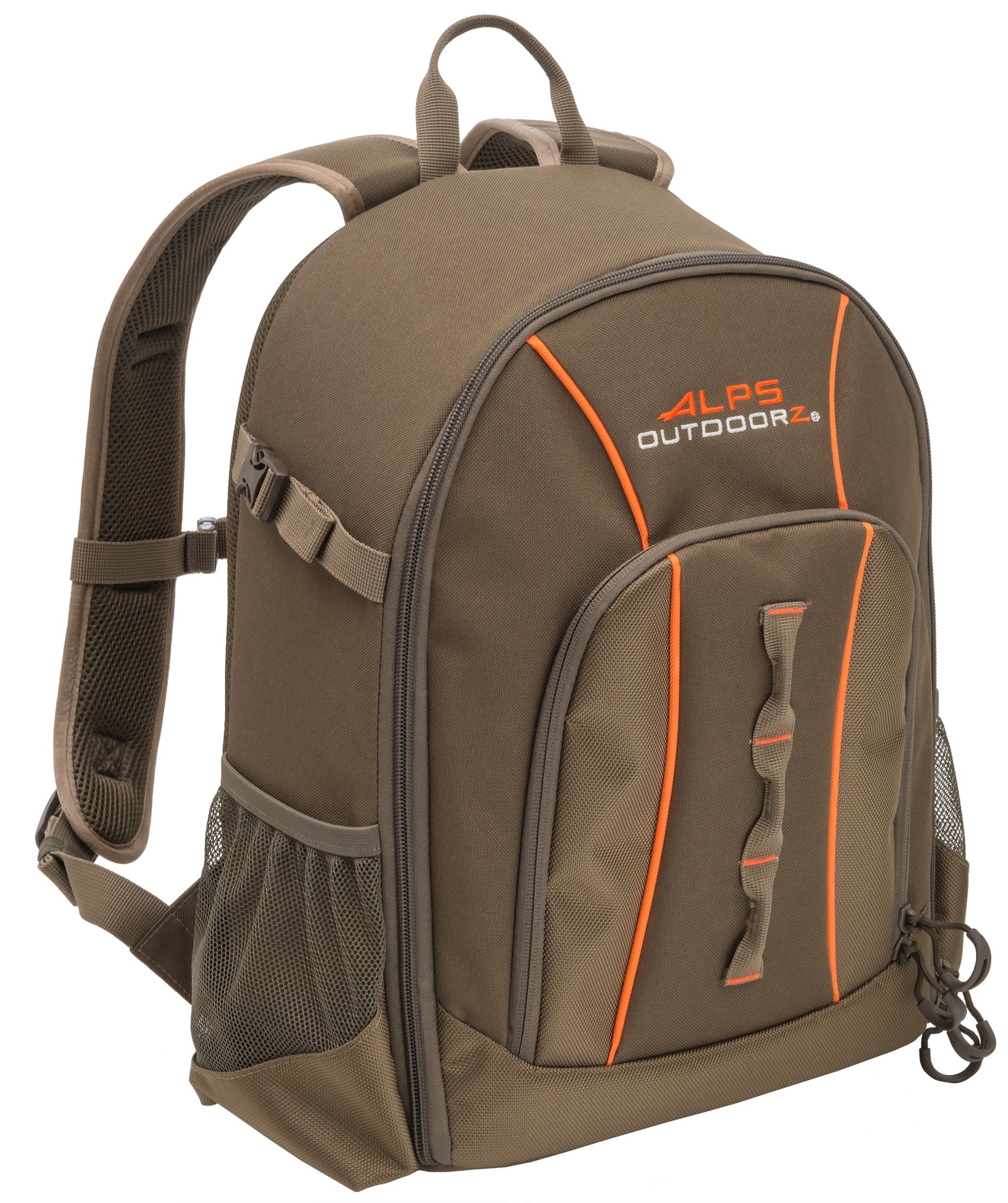 ALPS OutdoorZ Motive backpack main compartment keeps eight cameras organized for quick field access.