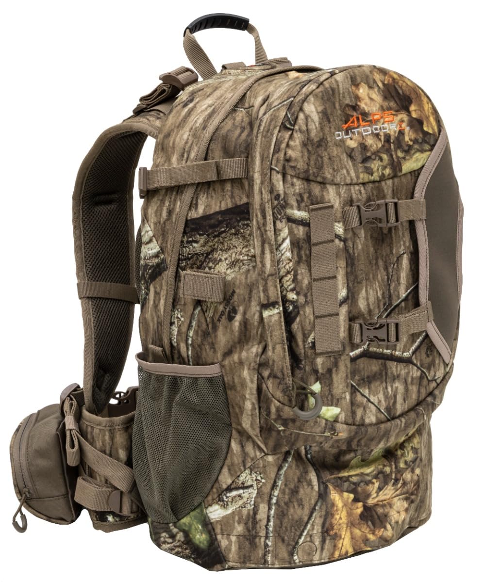 ALPS OutdoorZ Pursuit Pack with drop-down pocket securing bow for hands-free trekking
