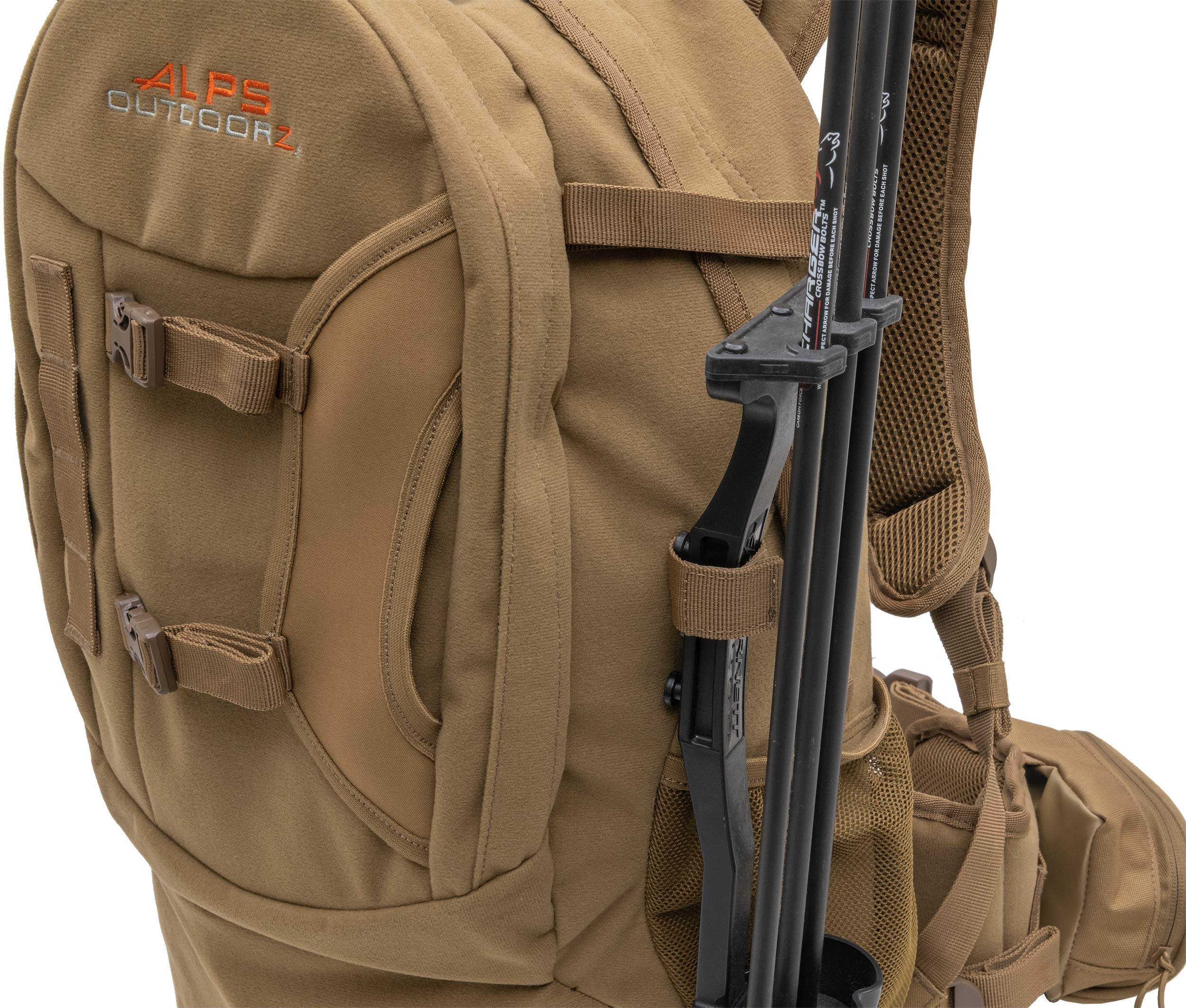 ALPS OutdoorZ Pursuit Pack hydration compatibility keeps you refreshed on long hunts.