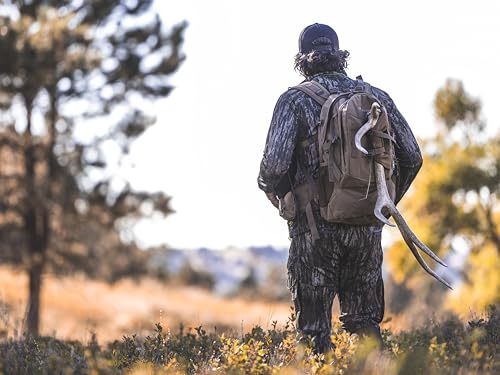 ALPS OutdoorZ Pursuit Pack lashing system stabilizes gear on uneven terrain.