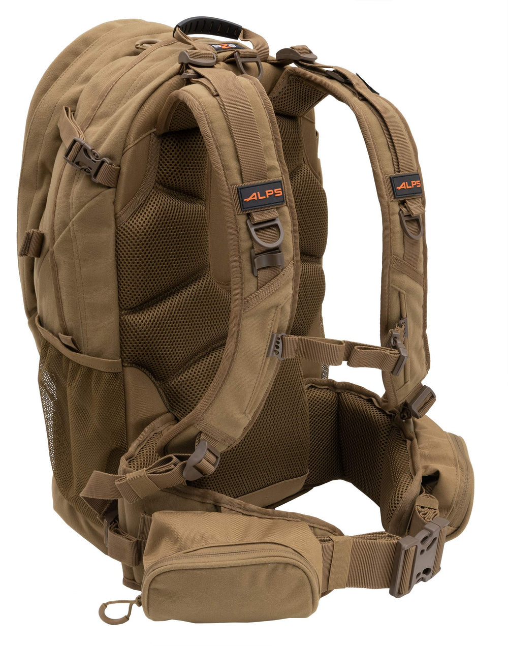 ALPS OutdoorZ Pursuit Pack lower-side mesh pockets organize accessories and water bottles.