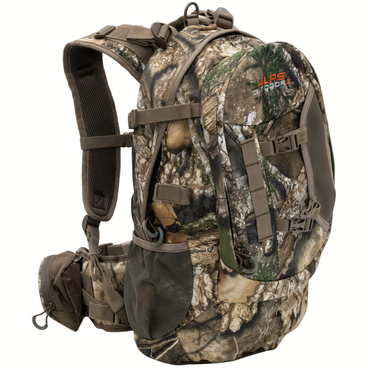 ALPS OutdoorZ Pursuit Pack bow-pocket secures bow for hands-free field treks