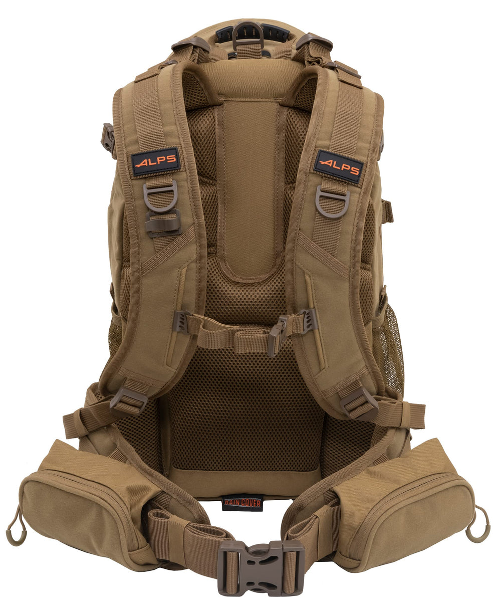 Padded waist belt on ALPS Pursuit Pack reduces fatigue during long hunts