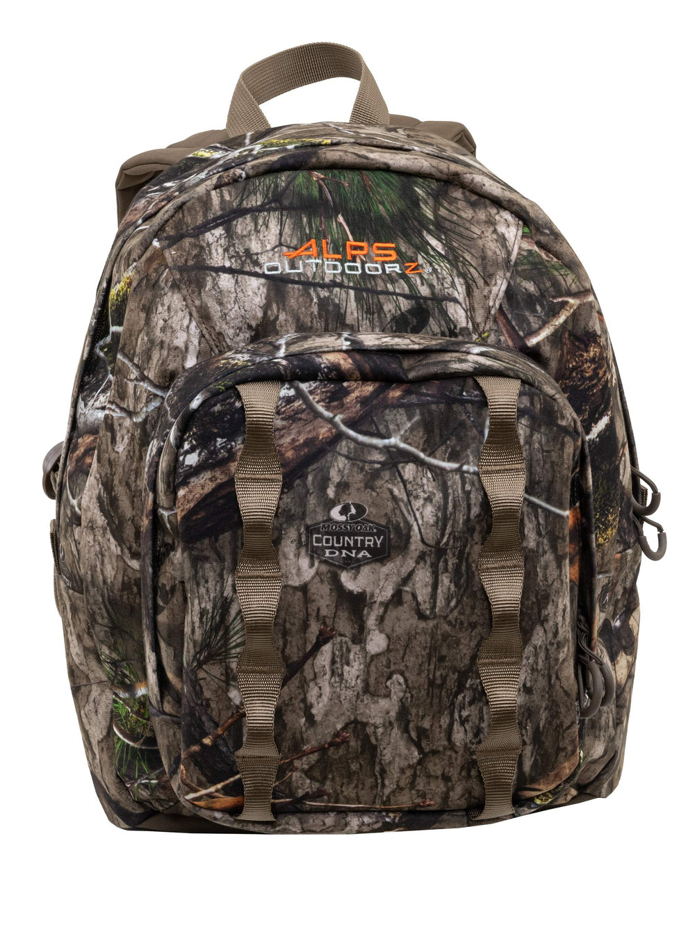ALPS OutdoorZ Ranger Pack bartacked webbing for extra gear attachment.