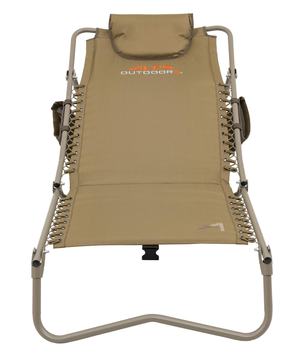 ALPS OutdoorZ Snow Goose Chair folded dimensions 36x25x7 for compact carry.