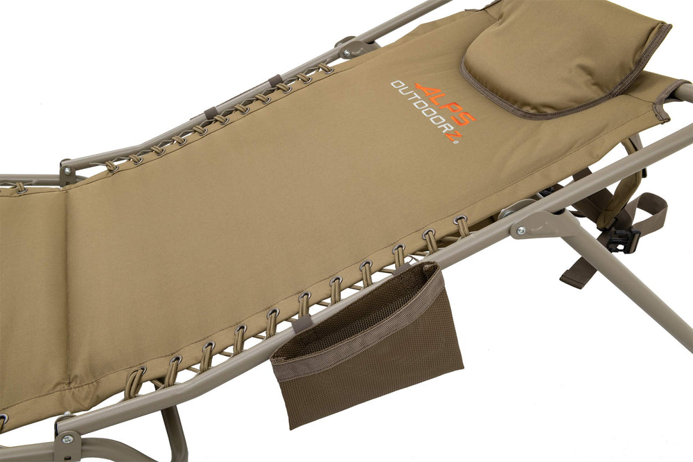 ALPS OutdoorZ Snow Goose Chair open dimensions 55x25x16 provide spacious seating.