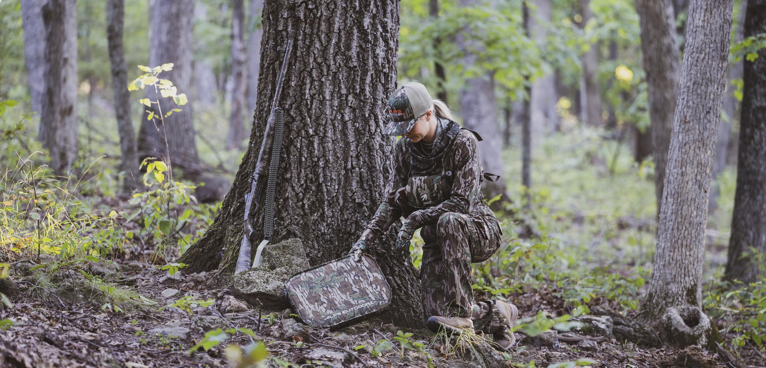 ALPS OutdoorZ Summit Trail Seat on-grass use keeps you comfortable outdoors