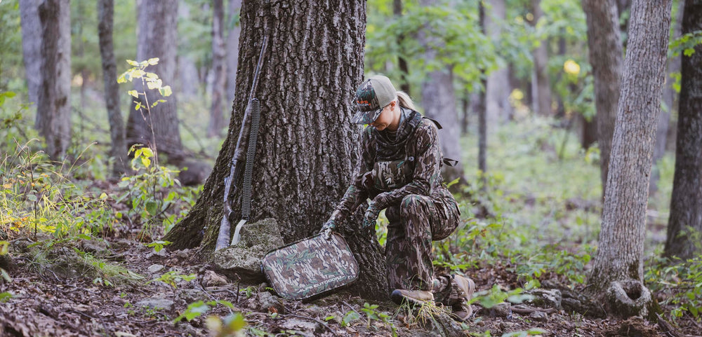 ALPS OutdoorZ Summit Trail Seat on-grass use keeps you comfortable outdoors